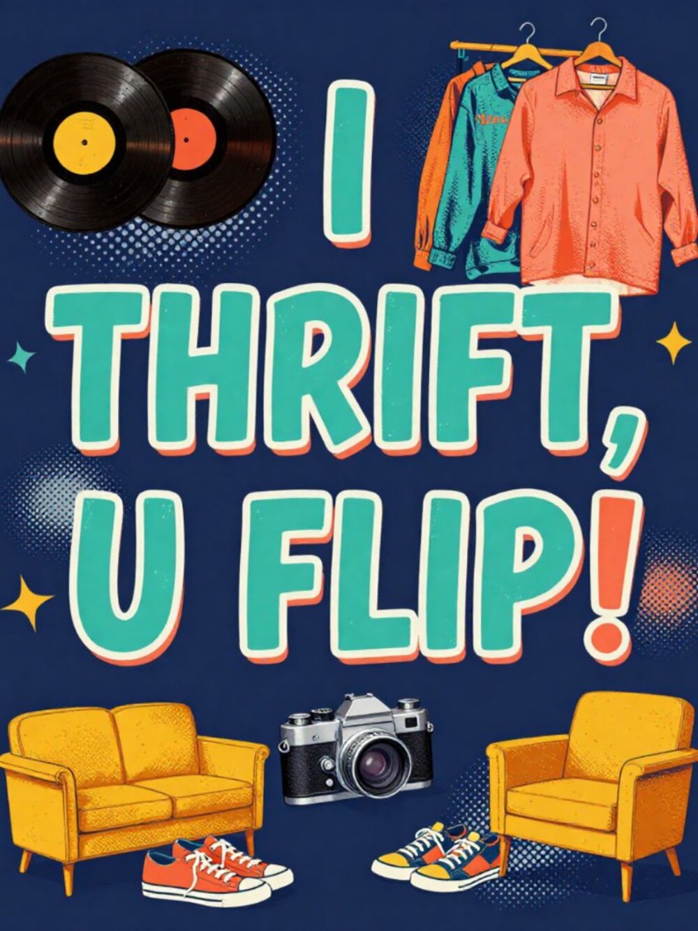 I'll thrift and ship to you....You flip from your livingroom!